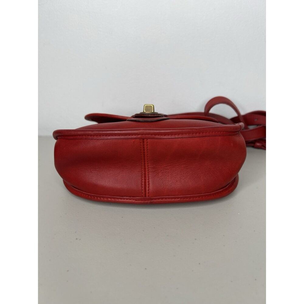 Vintage Red Coach Post Pouch Leather Crossbody Purse GORGEOUS - Picture 10 of 16